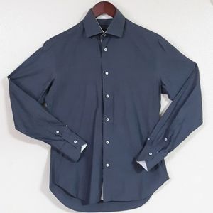 ZARA MAN Gray Shirt Long Sleeve Button Down Sz 14